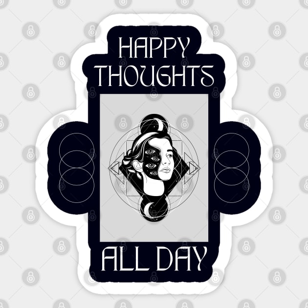 Happy Thought All Day Sticker by UrbanBlazeStudio